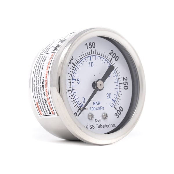 Gauge,2,0/300psi,1/4CBM,SS