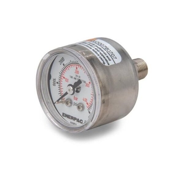 1534R, Hydraulic Pressure Gauge, 1.5 In. Face, Rear Mount, 6,000 Maximum Psi