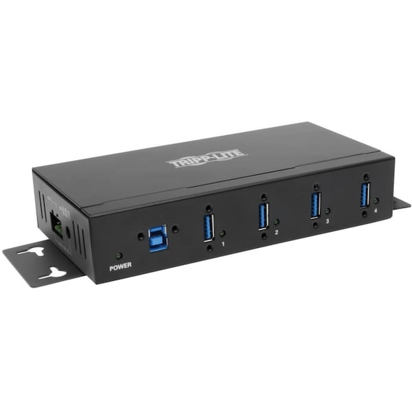 USB Hub,4-Port,Industrial,15KV ESD,Metal