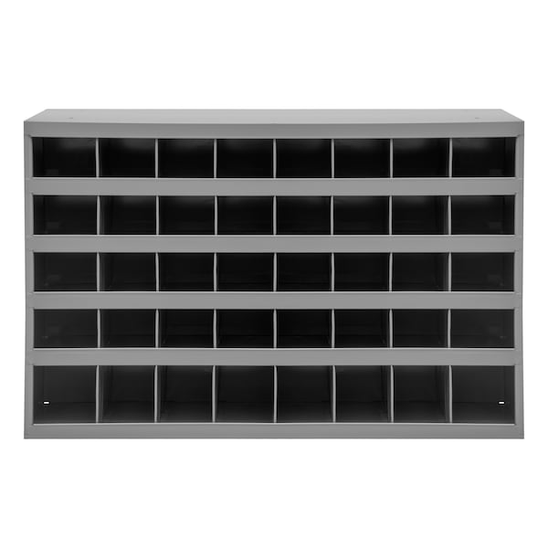 Pigeonhole Bin Unit, 40 Compartments, 8-1/2 In D X 22-1/4 In H X 33-3/4 In W