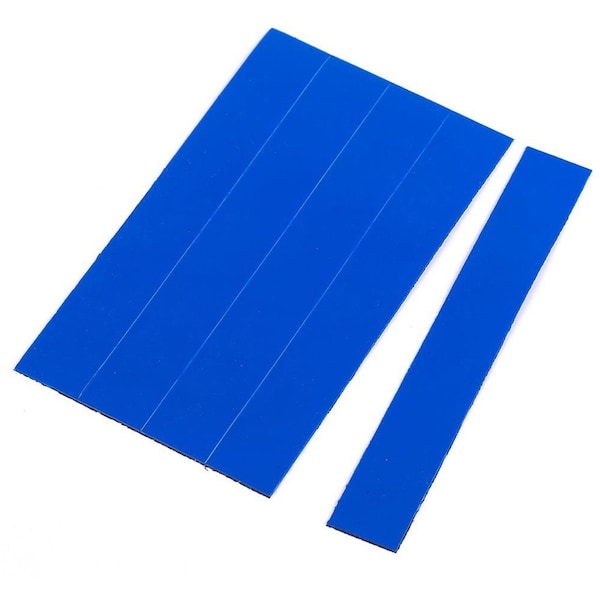 Magnetic Tape Strips, 7/8x6, Blue, PK25