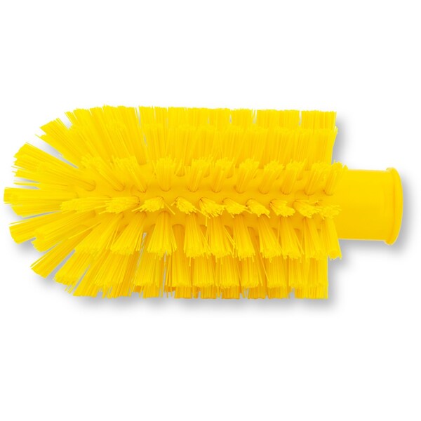 3 In W Pipe And Valve Brush, Yellow, Polypropylene