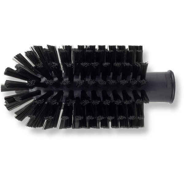 3 In W Pipe And Valve Brush, Black, Polypropylene