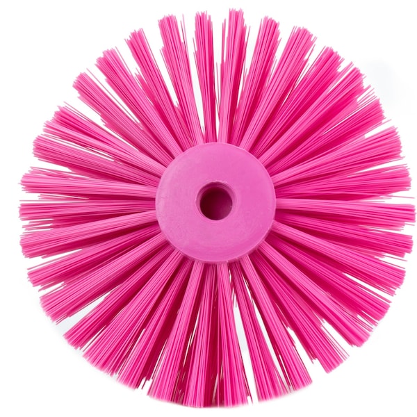 8 In W Pipe And Valve Brush, Pink, Polypropylene