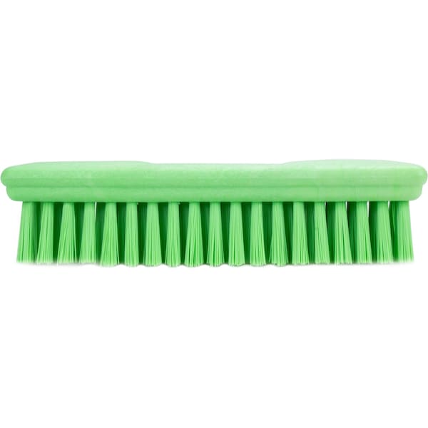 2.5 In W Hand Scrub Brush, Lime, Polypropylene