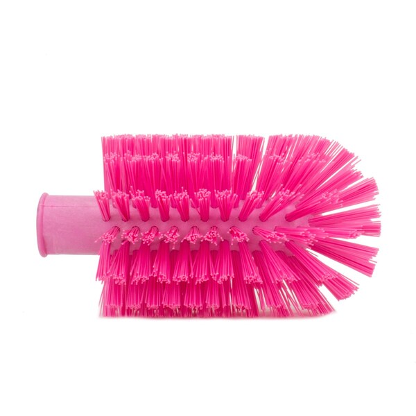 3.5 In W Pipe And Valve Brush, Pink, Polypropylene