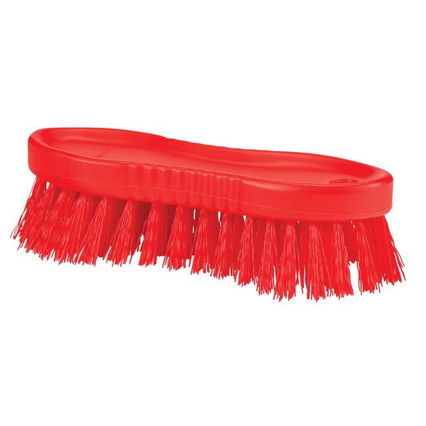 ColorCore Stiff Hand Scrub Brush, Red