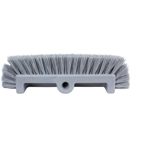 6 In W Multi-Level Floor Scrub Brush, Gray, Polypropylene