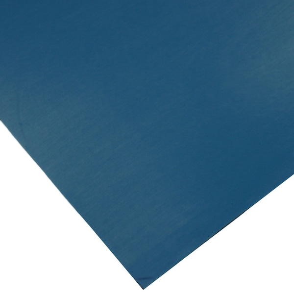 Silicone Sheet - 50A - Smooth Finish - No Backing - 0.125 Thick X 36 Width X 24 Length - Blue