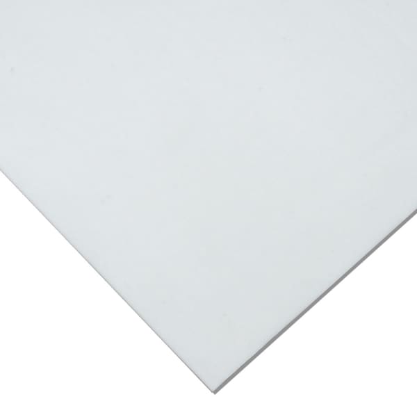 Silicone Sheet - 50A Durometer - No Backing - 0.032 Thick X 36 Width X 300 Length - White