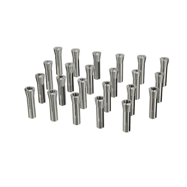 1/16-3/4 By 32Nds 23 Piece R8 Collet Set