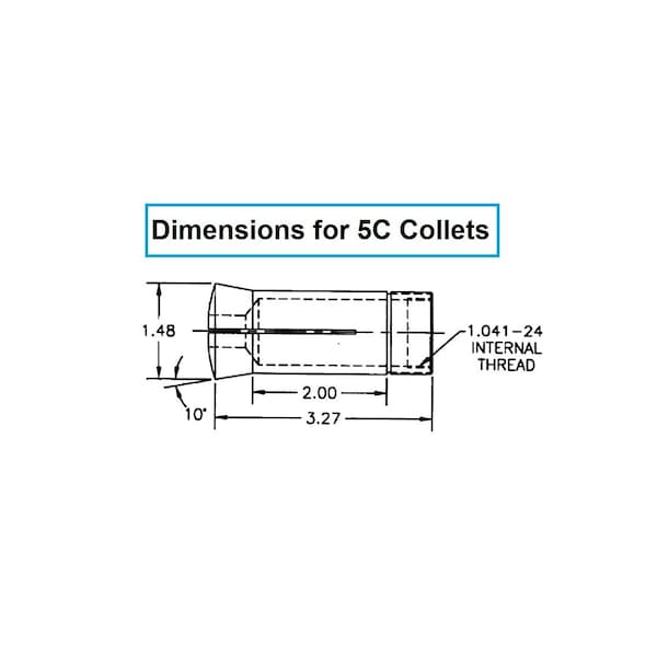 25/32 5C Round Collet