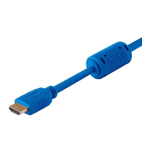 HDMI Cable,High Speed,Blue,6ft.,28AWG