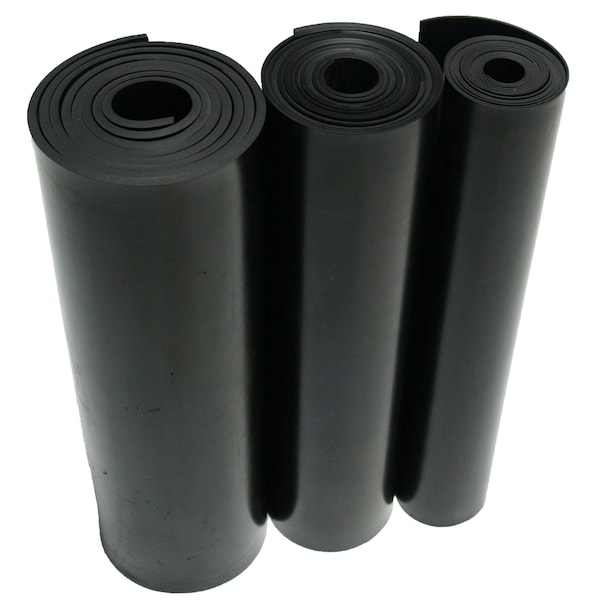 Buna-N Sheet - Adhesive-Backed - 0.032 Thick X 36 Width X 24 Length - 60A - Black - ASTM D2000 BG