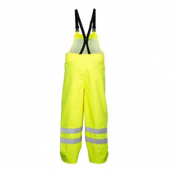 2-Piece Rainsuit With Hood, Jacket/Bib Overall, Class 3, Type R, Hi-Vis Yellow/Green, Size L/XL