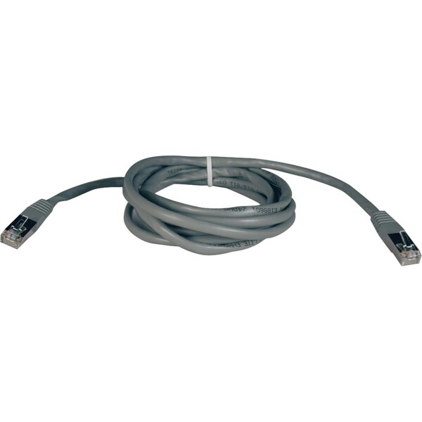 Cat5e Cable,Molded,Shielded,Gray,25ft