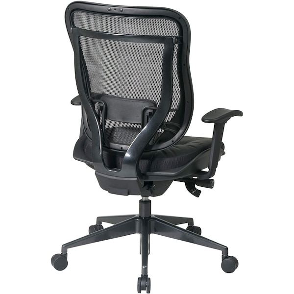 Executive Chair, Mesh, 17-3/4 To 20-1/4 Height, Adjustable Arms, Gray