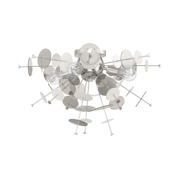 Circulo 4 Light Polished Chrome Ceiling Mount