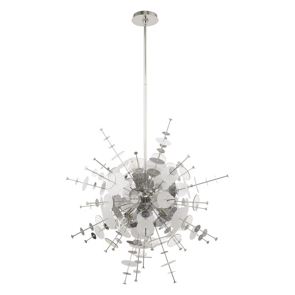 Circulo 6 Light Polished Chrome Pendant