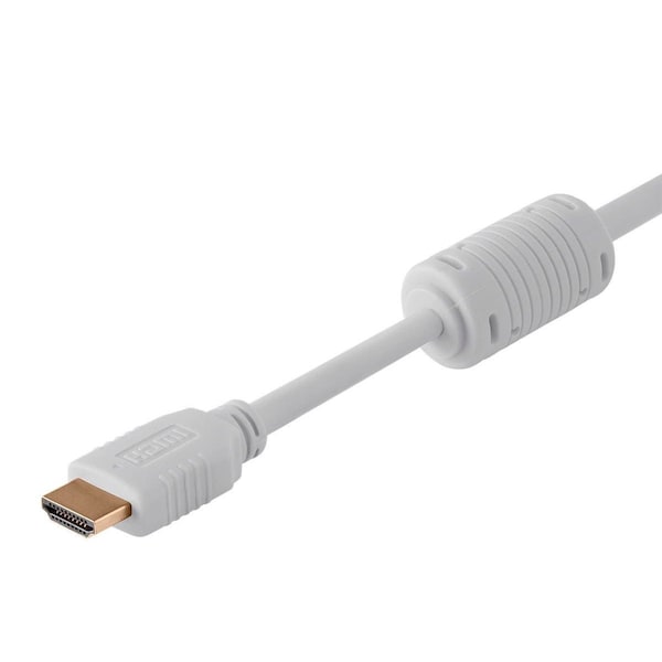 HDMI Cable,High Speed,White,10ft.,28AWG