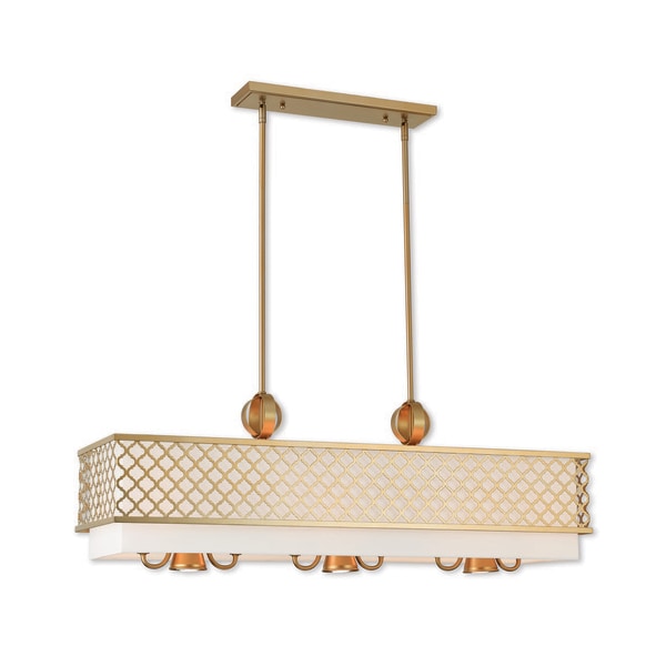 Arabesque 9 Light Soft Gold Linear Chand