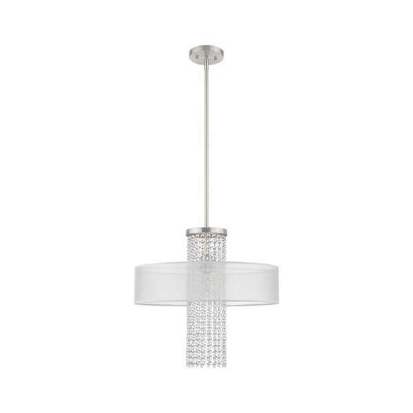 Bella Vista 1 Light Brushed Nickel Penda