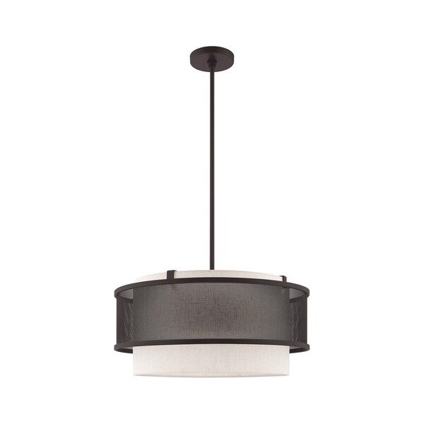 Braddock 4 Light Bronze Pendant Chandeli