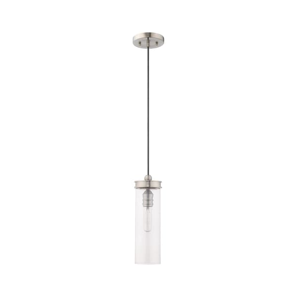 Art Glass Mini Pendants 1 Light Brushed Nickel Mini Pendant