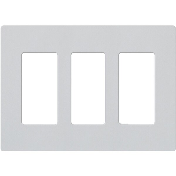 Designer Wall Plates, Number Of Gangs: 3 Satin Finish, Palladium