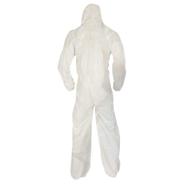 Coveralls, 12 PK, White, KleenGuard(TM) A80, Zipper