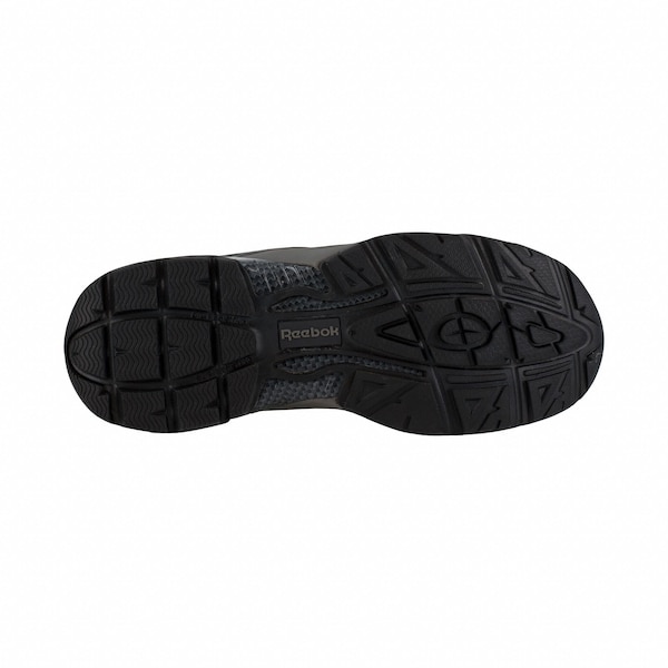 Men's Athletic Composite Toe Work Shoe, High-Top, Met Guard, Waterproof, Black/Grey, Size 10