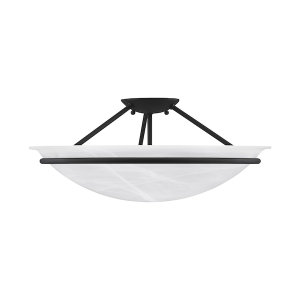 Newburgh 3 Light Black Ceiling Mount