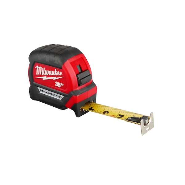 35ft Compact Wide Blade Magnetic Tape Measure