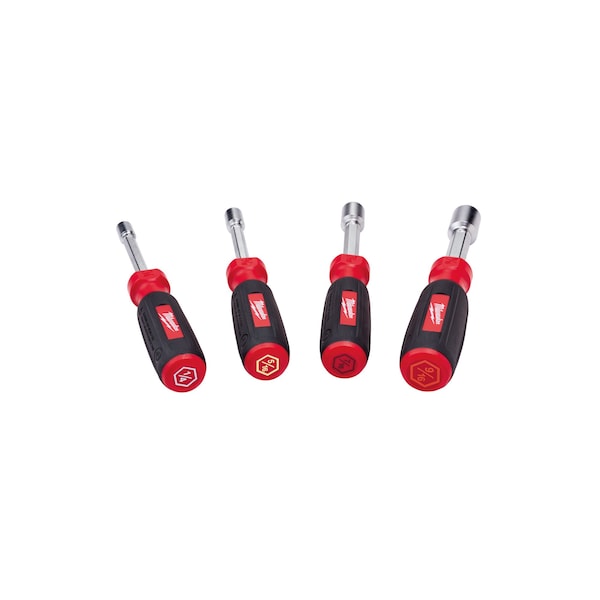 4 PC Hollow Shaft SAE Nut Driver Set