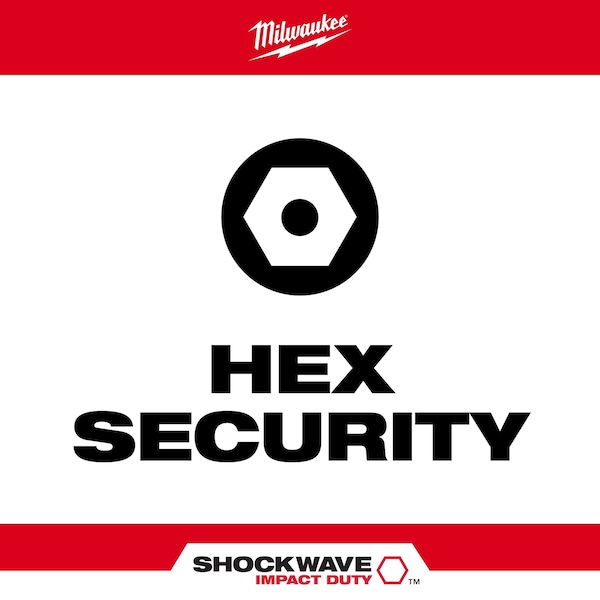 SHOCKWAVE Hex Security Insert Bit Set - 7PC