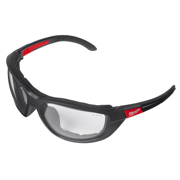 Clear Performance Safety Glasses W/Gasket (Polybag)