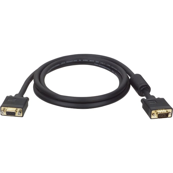 Coax Cable,VGA,HD15 M/F,Monitor,RGB,10ft