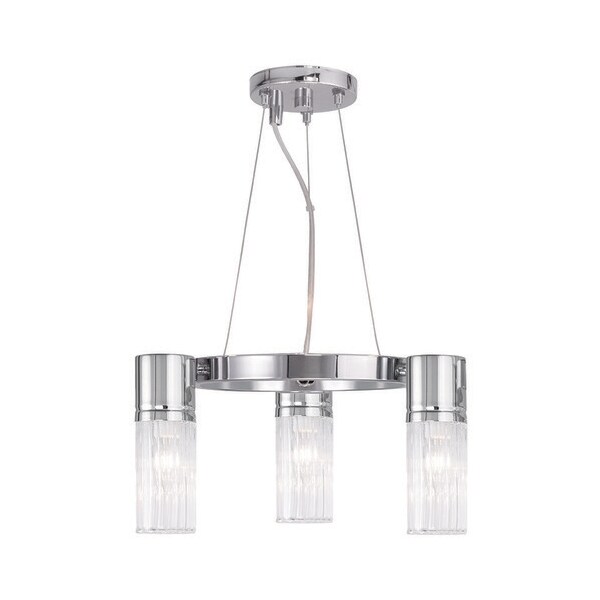 Midtown 3 Light Polished Chrome Mini Chandelier