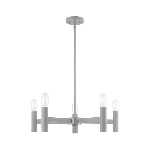 Copenhagen 5 Light Nordic Gray Chandeli