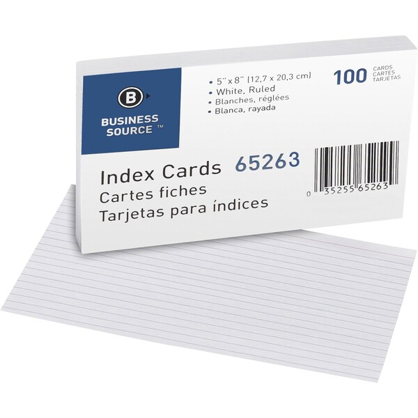 Index Card,Ruled,5X8,We,PK5