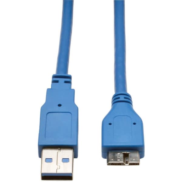 USB 3.0 Cable,SuperSpeed,A,Micro-B,10ft