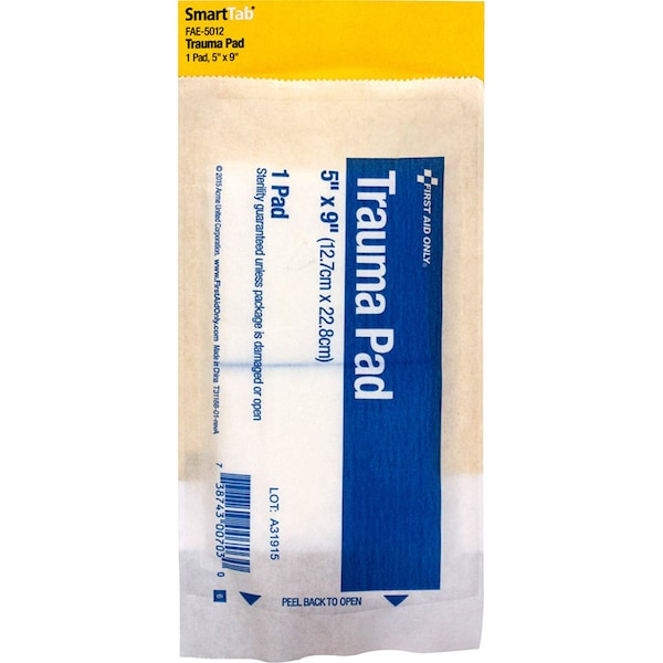 First Aid Kit Refill,5X 9 Trauma Pad, 1 Per Bag
