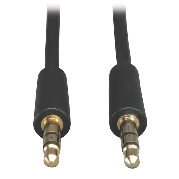 Audio Cable,Mini Stereo,3.5mm,M/M,1ft