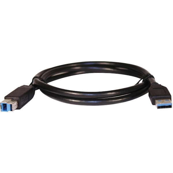 USB 3.0 A Male To B Male CRUus Cable Bla