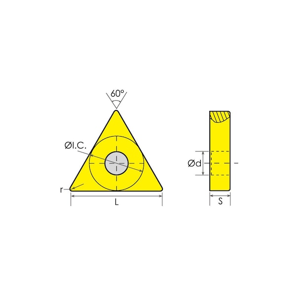 TPGH-32.51 C-5 Carbide Insert