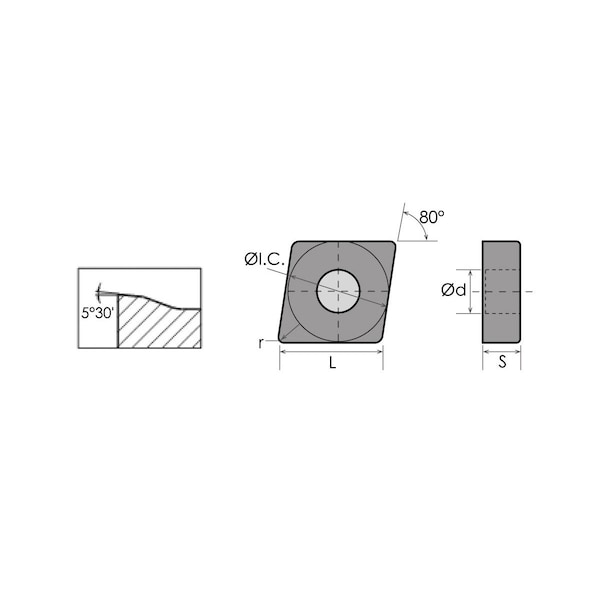 CNMG-431-DM TiCNAl Coated Carbide Insert