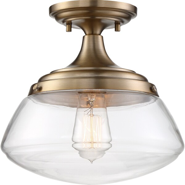 Fixture, Semi Flush, Incandescent, 100W,