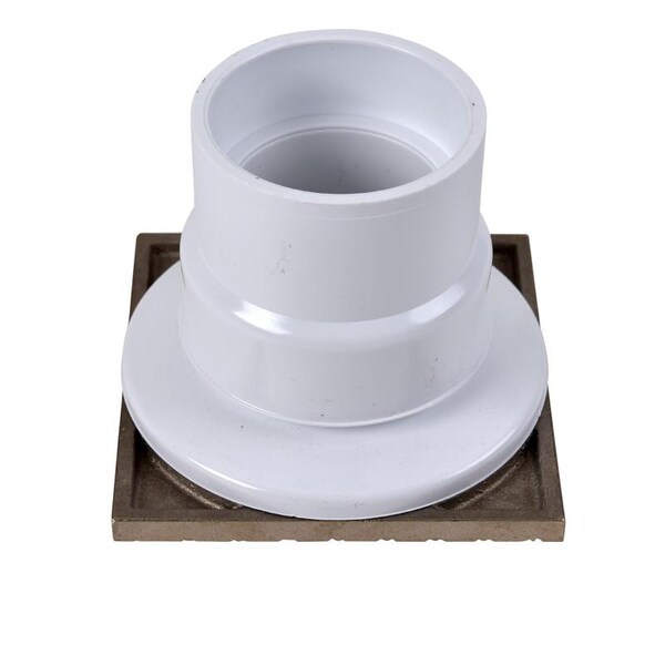 2 Or 3 Pipe Dia. PVC, Stainless Steel Slab Drain, Type: Square With Ring