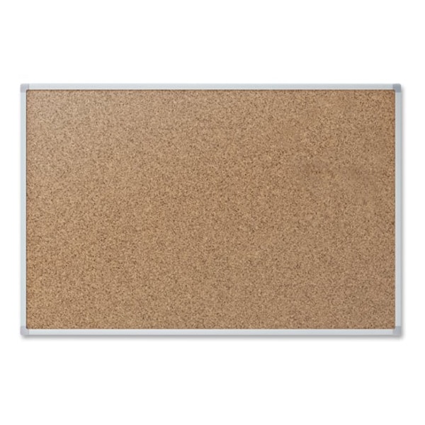 Cork Bulletin Board 3ft.x2ft., Aluminum Frame