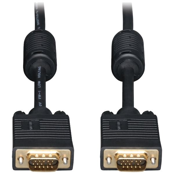 Coax Cable,VGA,HD15 M/M,Monitor,RGB,35ft